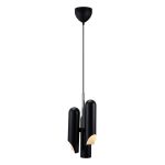 DFTP by Nordlux Rochelle Pendelleuchte Metall Schwarz | 207mm - Geeignet für 3x GU10