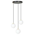 Emibig Pendelleuchte Royal Stahl Schwarz | Geeignet für 3x E14 - Max 10W