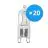 Mehrfachpackung 20x Osram Halogen G9 HaloPin Eco 48W