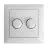 EcoDim Dimmerknopf DUO Busch-Jaeger Balance SI incl. Drehbare Abdeckplatte