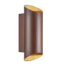 Nordlux Nico Wandleuchte Aluminium Rostig Up & Down | IP54 - Geeignet für 2x GU10