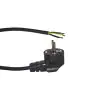 Noxion Power Versorgungskabel Schwarz - Schuko Europlug + Offene Enden - 3m - 3 pole 0,75mm2