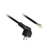 Kabel Schuko Stecker 3x0.75 3M Schwarz