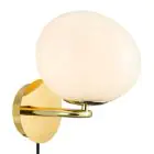 DFTP by Nordlux Shapes Wandleuchte Metall und Glas Kupfer | Geeignet für E14